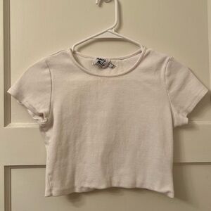White crop top